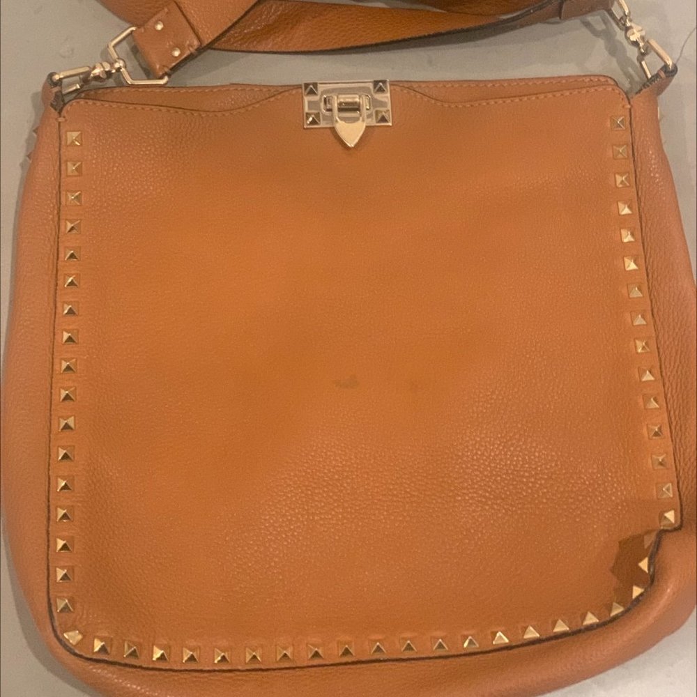 Valentino Rockstud Flip-Lock Hobo Bag